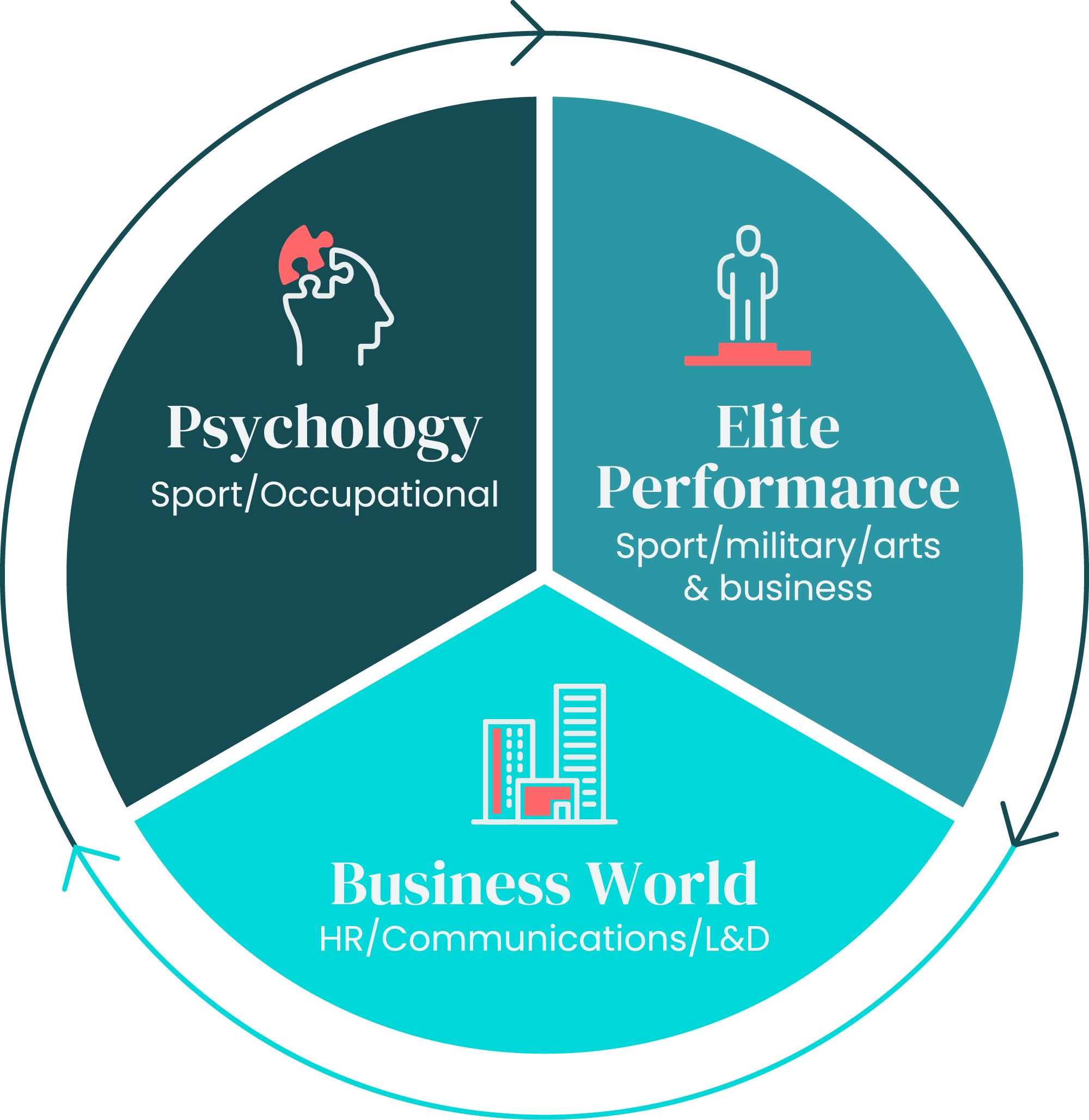 Bia Mindset approach graphic showing performance and resilience focus